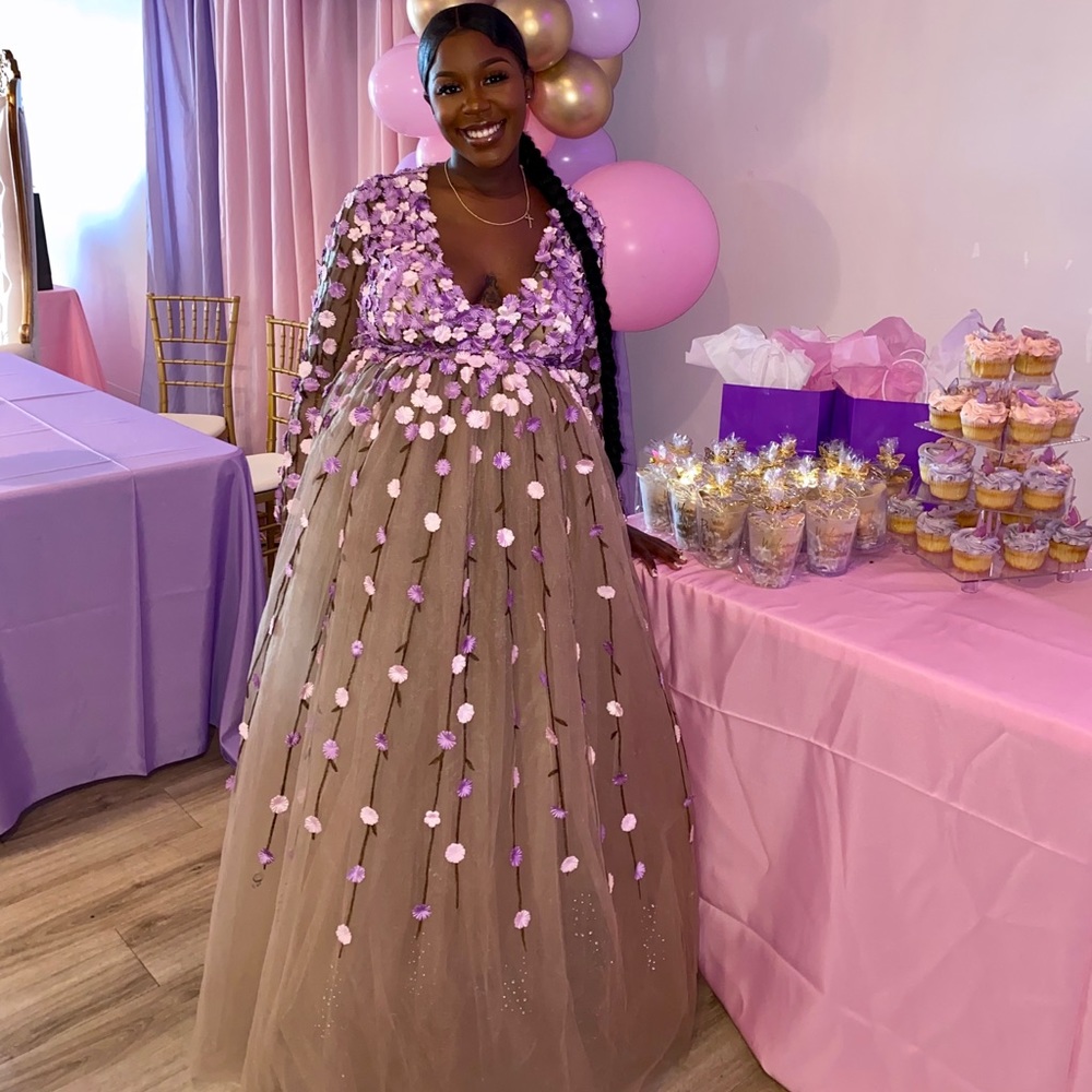 Baby Shower Dress/ Maternity Gown